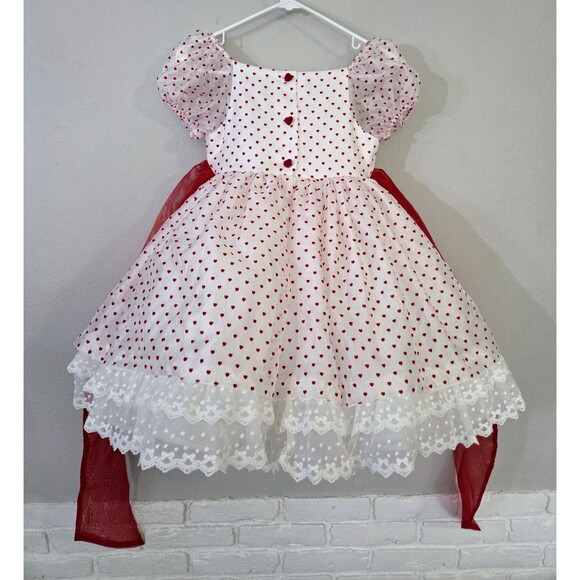 NWT Bitty Bundles of Joy M.Joy Handmade "Be Mine" Valentine Hearts Dress Size 10 - Picture 11 of 13